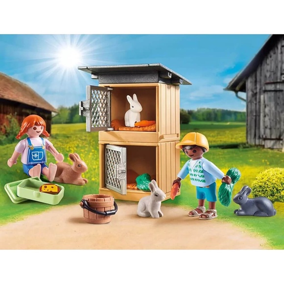NEW, Playmobil -70675, Country: Rabbit Pen Gift Set - Picture 7 of 9